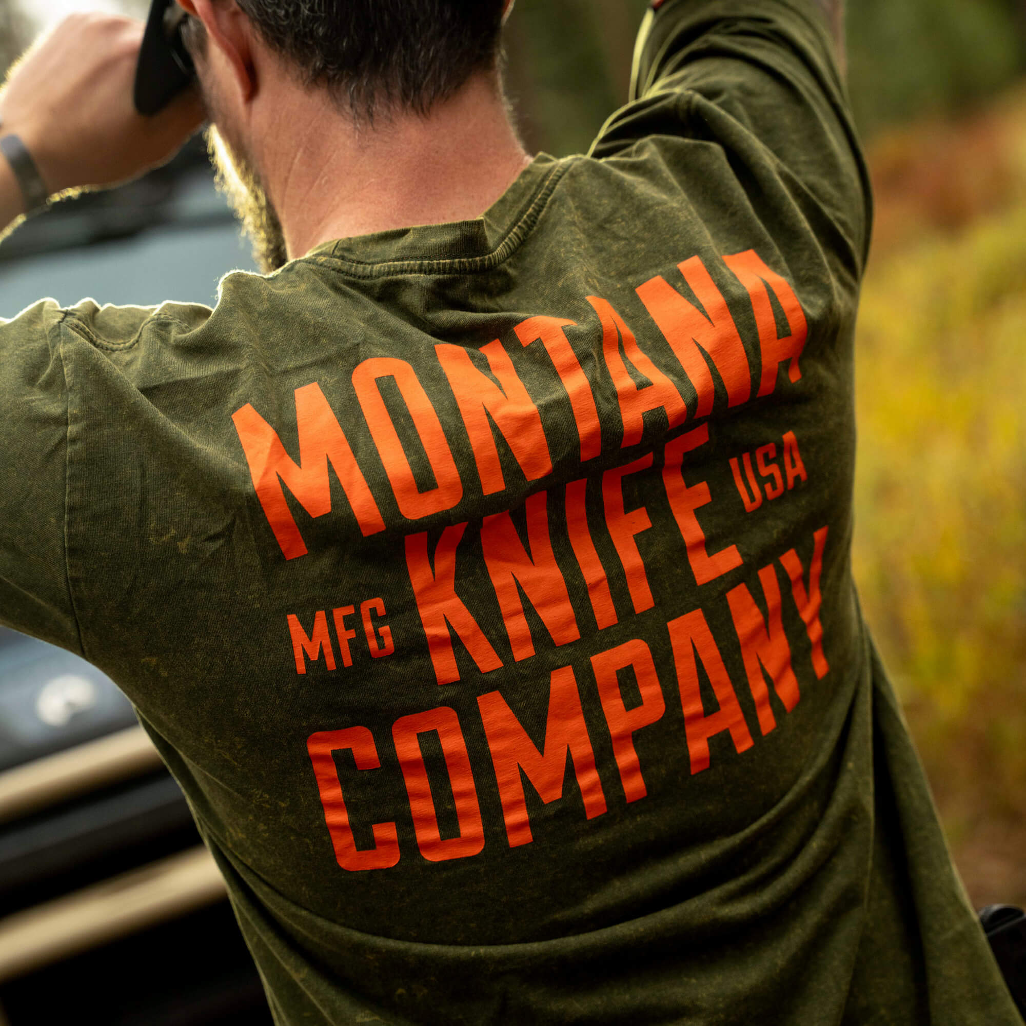 MKC STONEWASH TEE - DARK ARMY