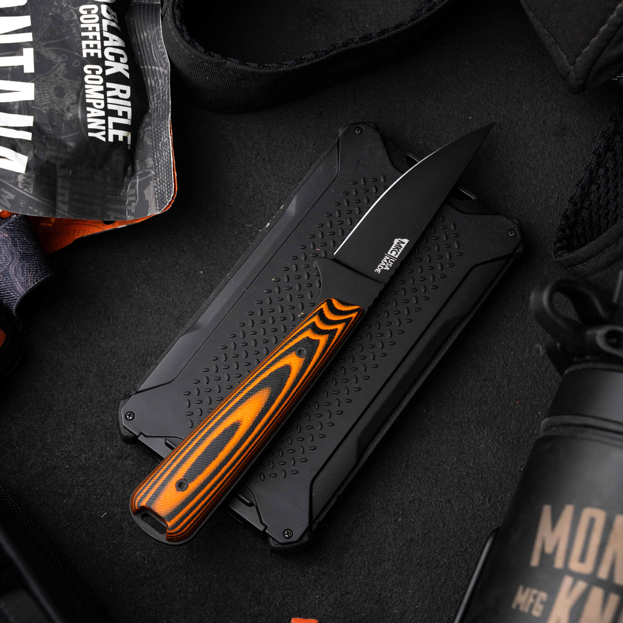 FLATTAIL - PVD - ORANGE & BLACK