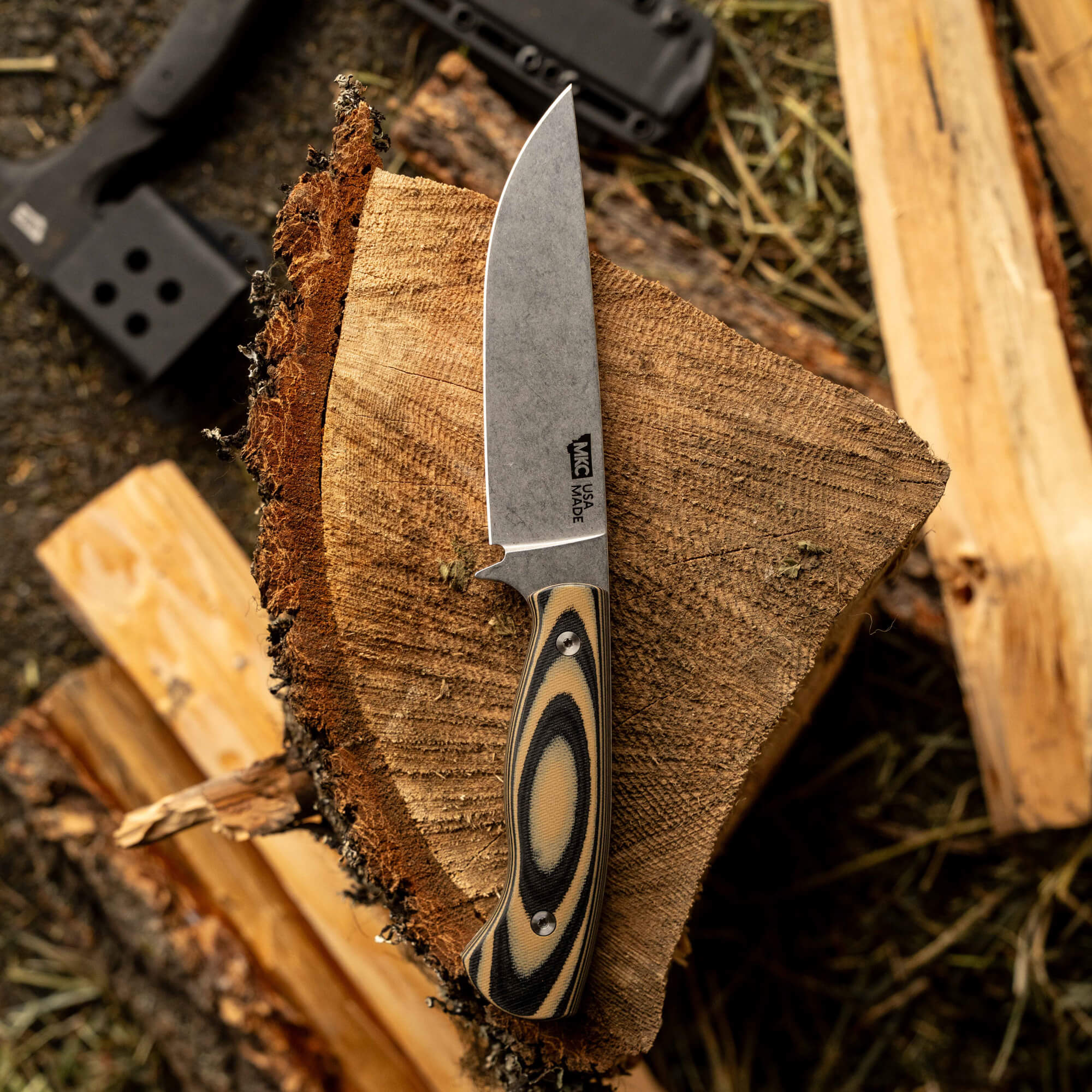 MAGNACUT SUPER CUB - DROP POINT HUNTER - TAN & BLACK