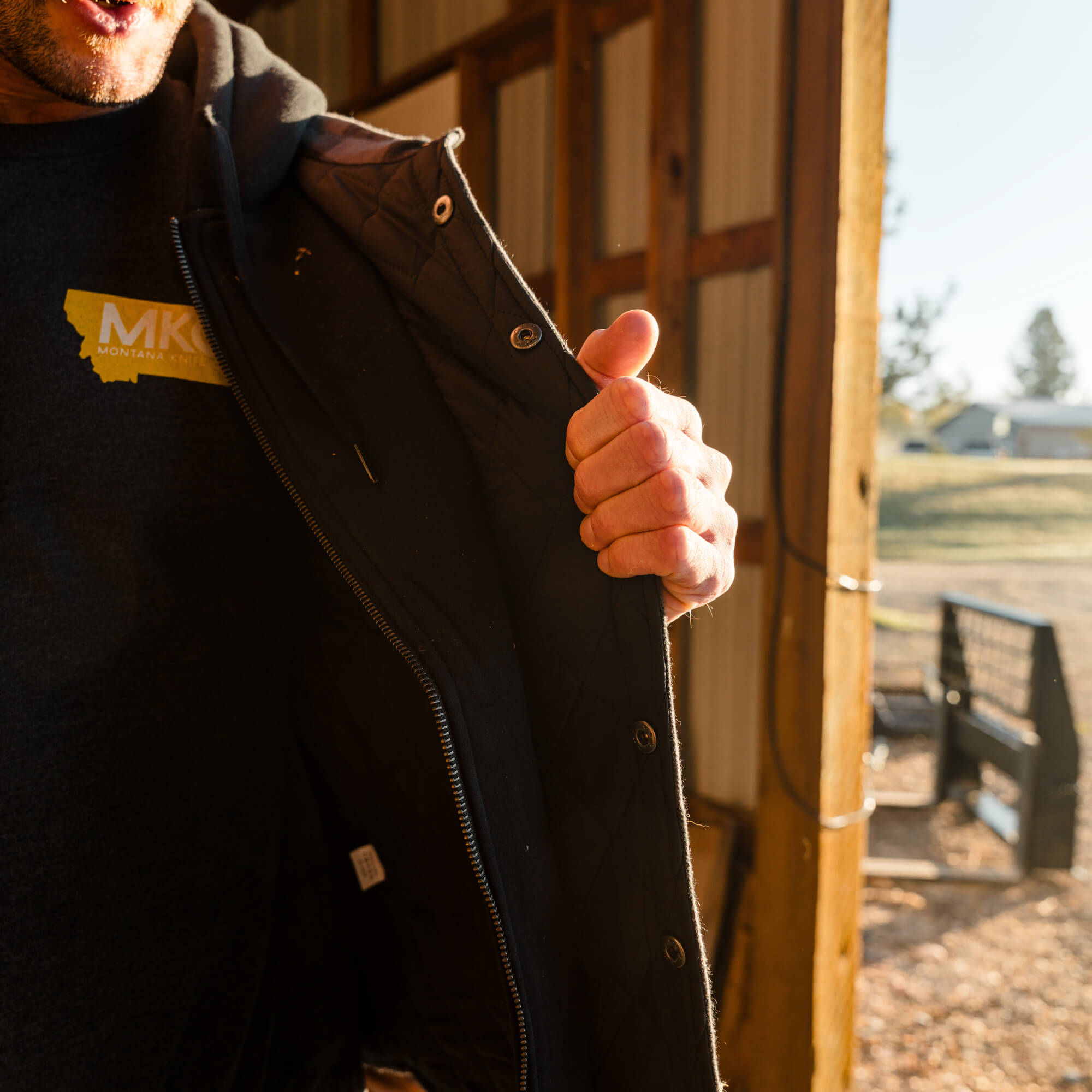 BIG TIMBER HOODED FLANNEL - GREY