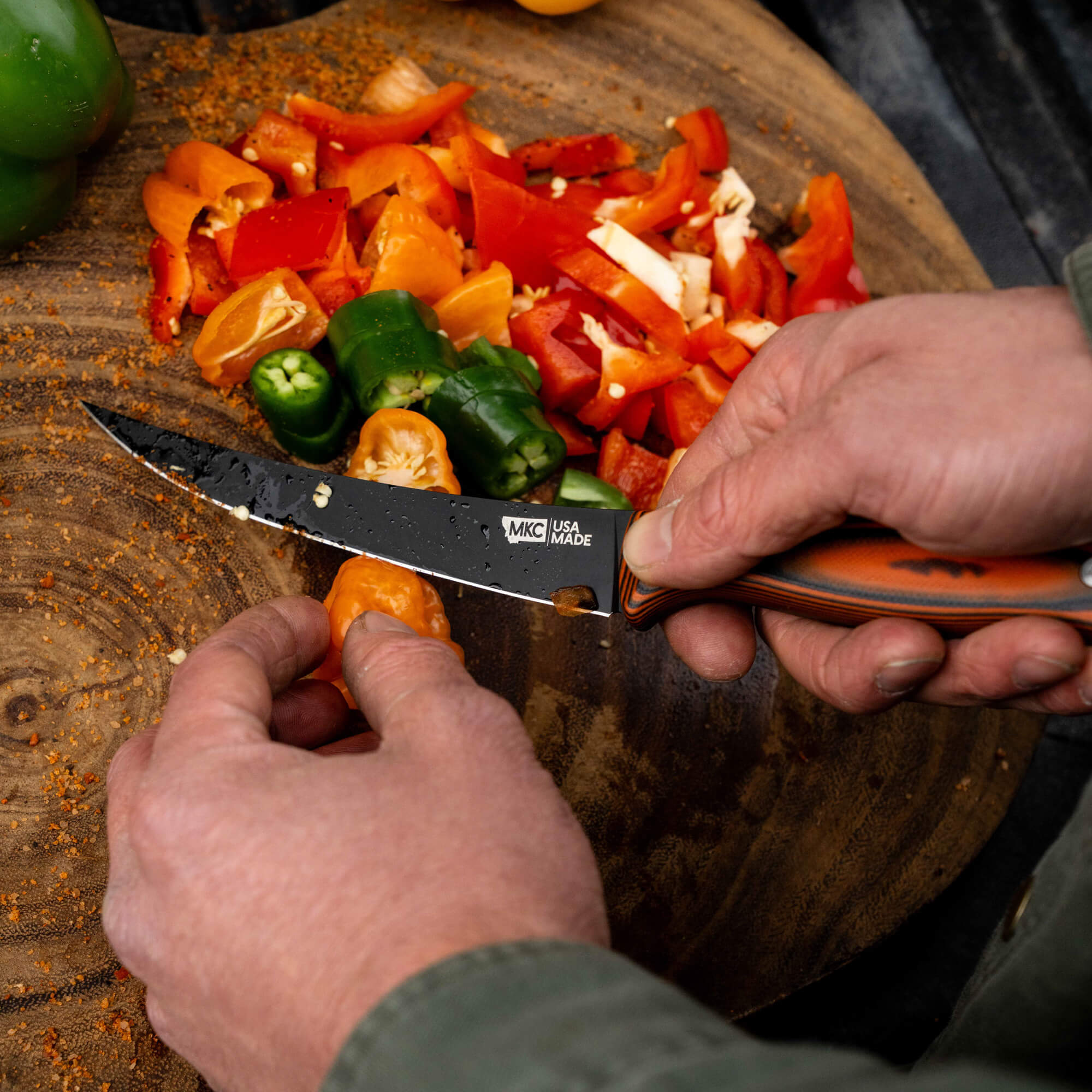 BONING BUTCHER KNIFE - PVD - ORANGE/BLACK