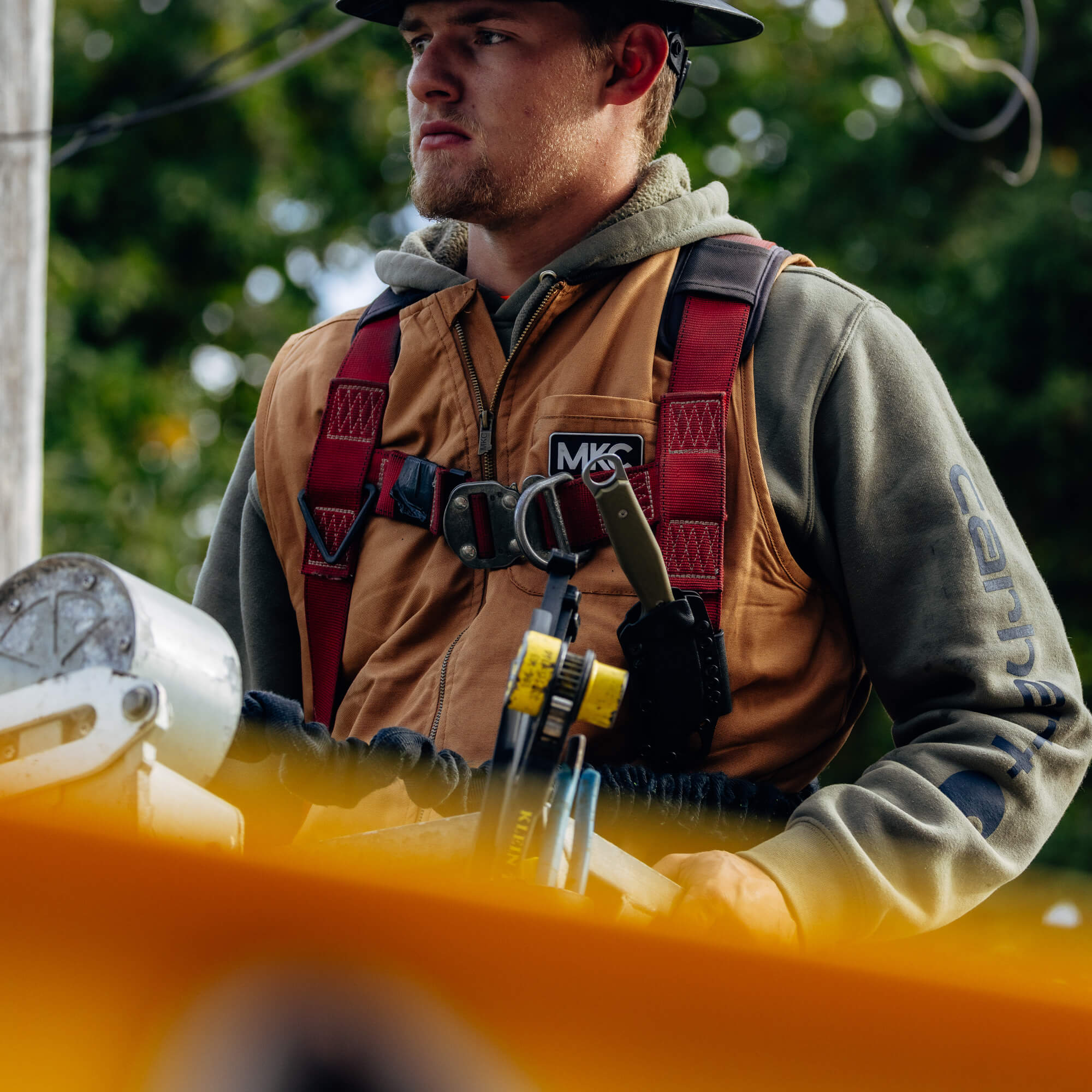 MKC CANVAS WORK VEST - TAN