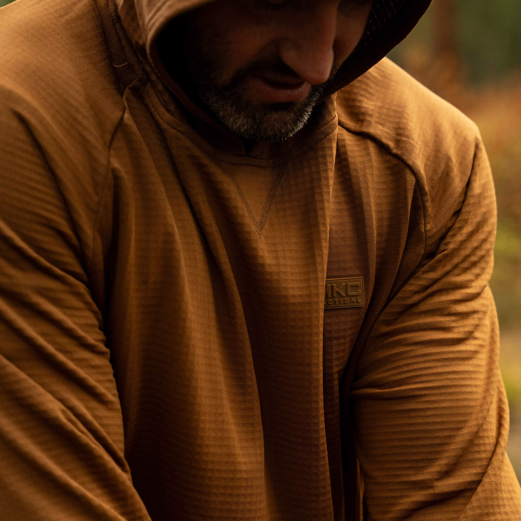 MKC WAFFLE KNIT PERFORMANCE HOODIE - COYOTE