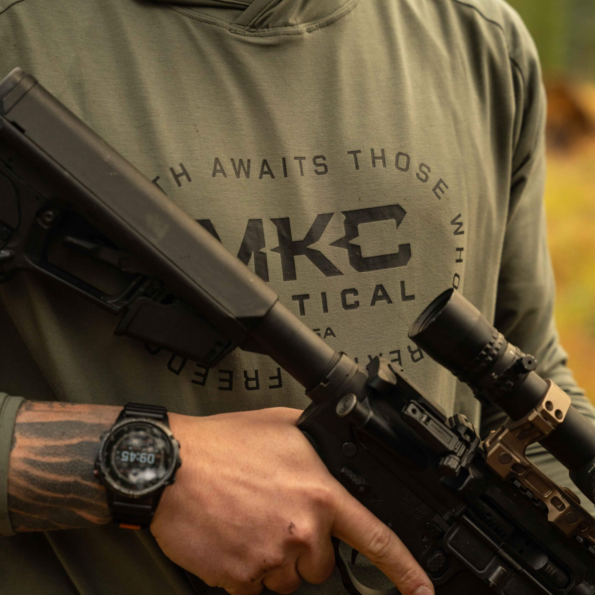 TACTICAL LIGHTWEIGHT BAMBOO HOODIE - OD GREEN