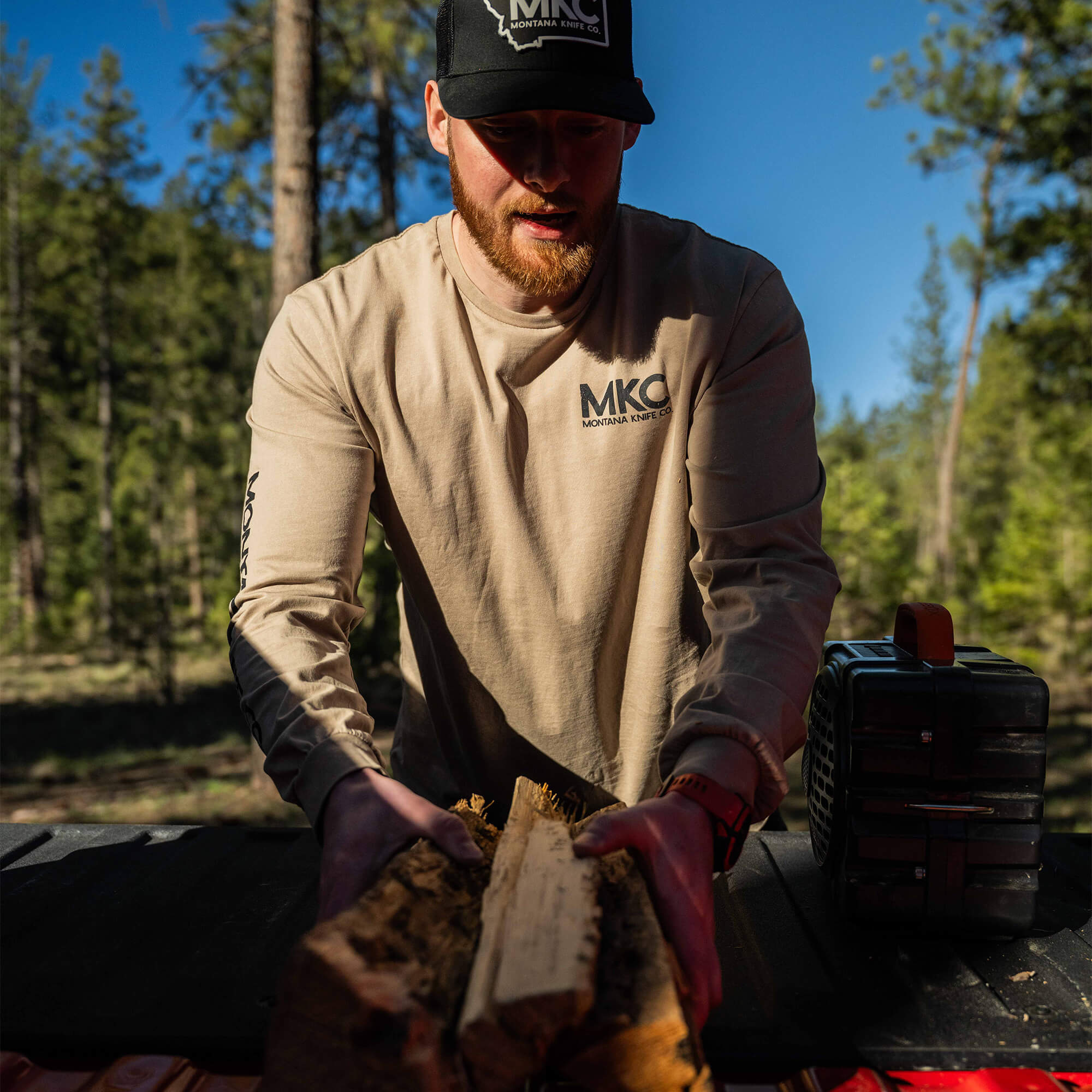 MKC STONEWASH LONG SLEEVE - QUICKSAND