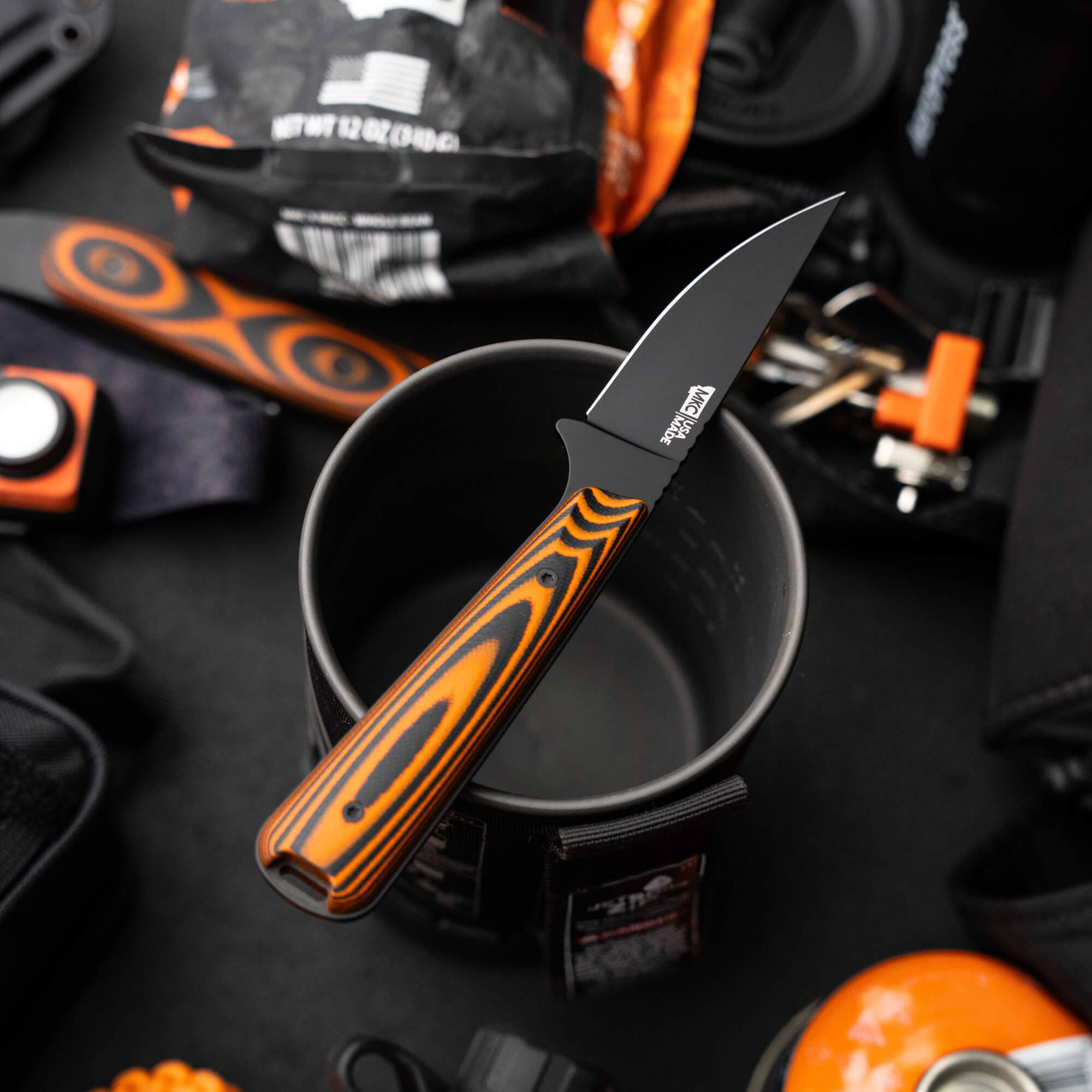 FLATTAIL - PVD - ORANGE & BLACK