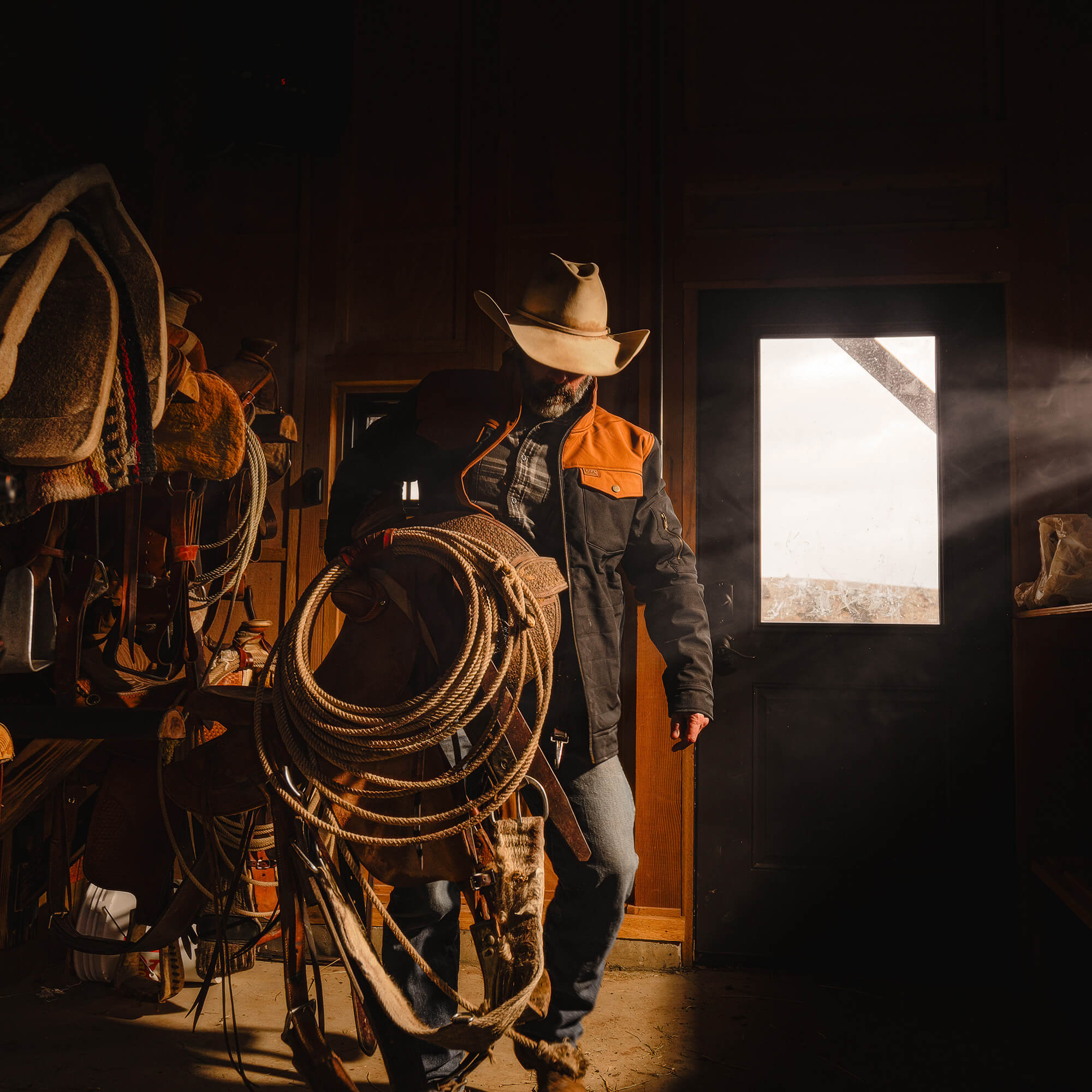 AUGUSTA JACKET - BLACK/COYOTE