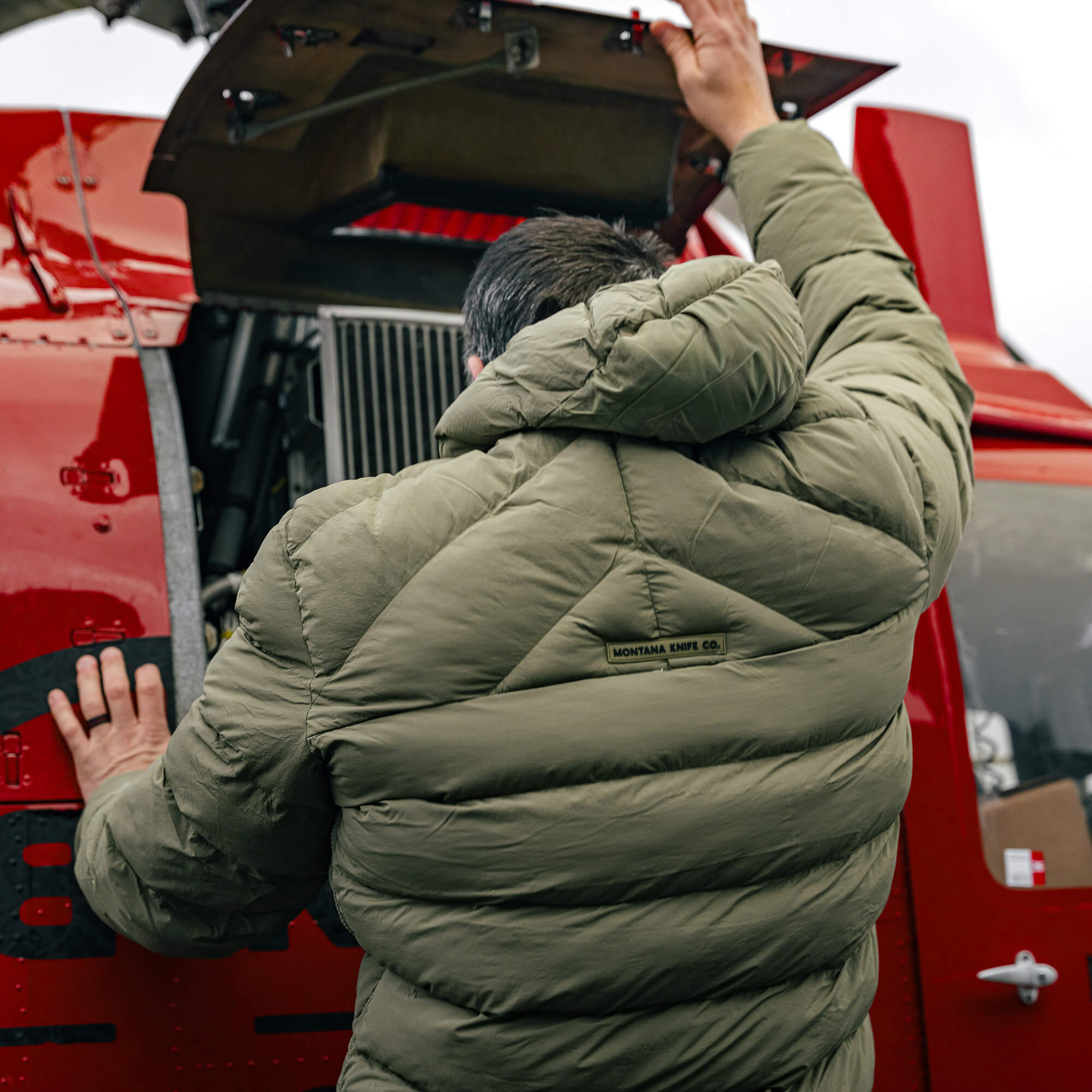 OBERLIN PULLOVER PUFFY JACKET - OLIVE