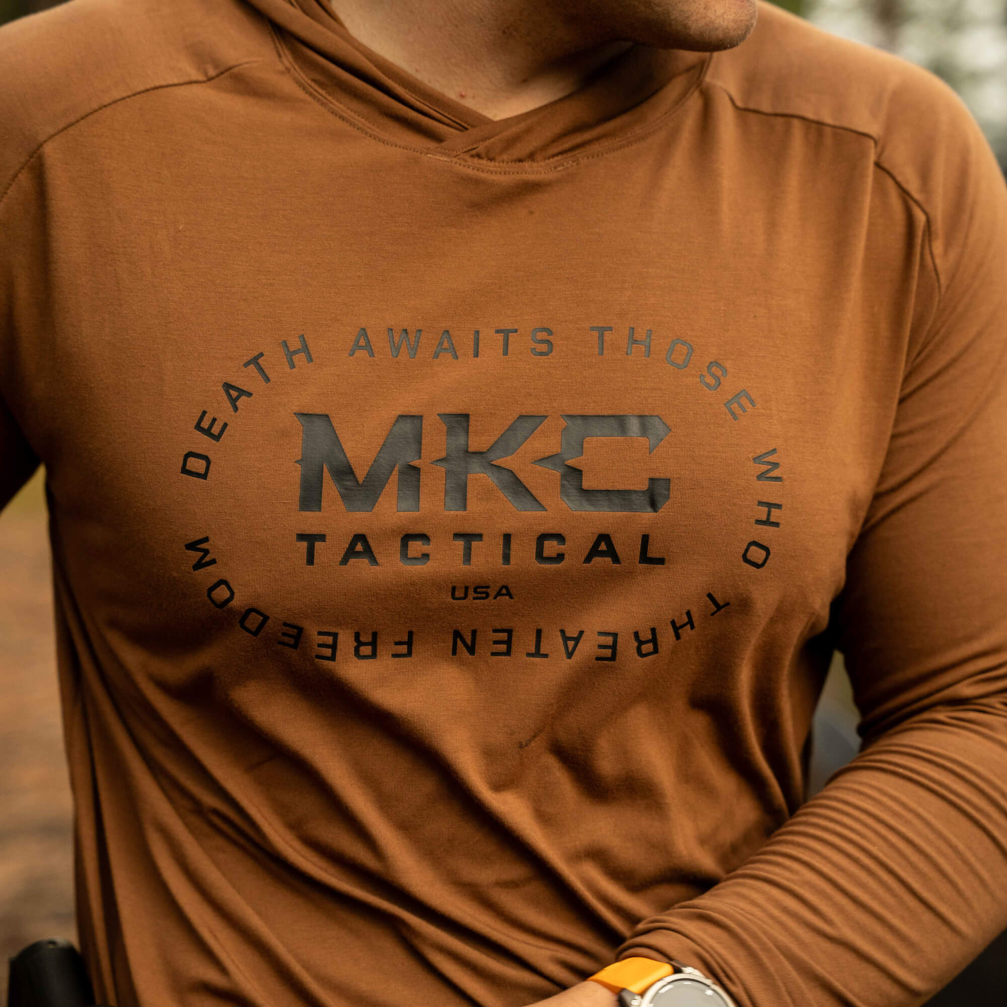 TACTICAL LIGHTWEIGHT BAMBOO HOODIE - COYOTE