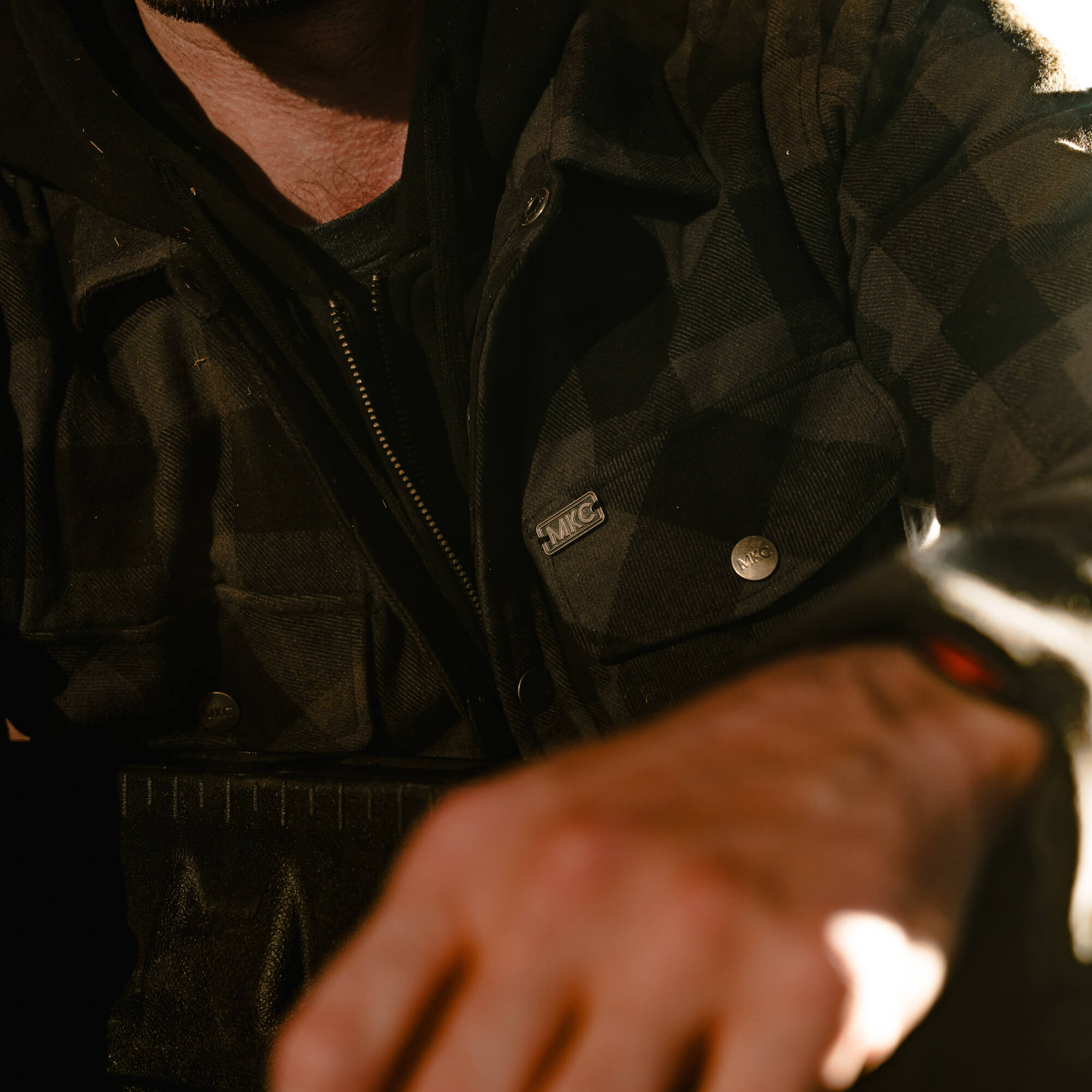 BIG TIMBER HOODED FLANNEL - GREY