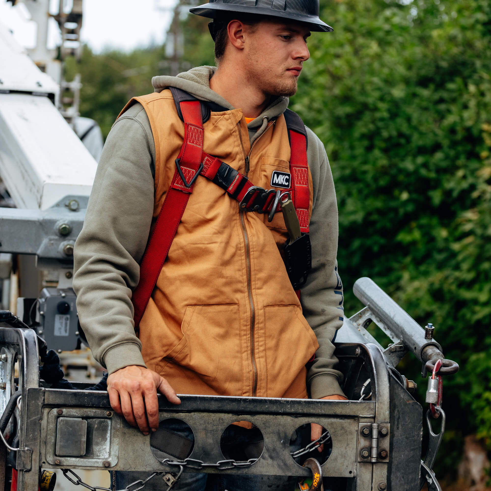 MKC CANVAS WORK VEST - TAN