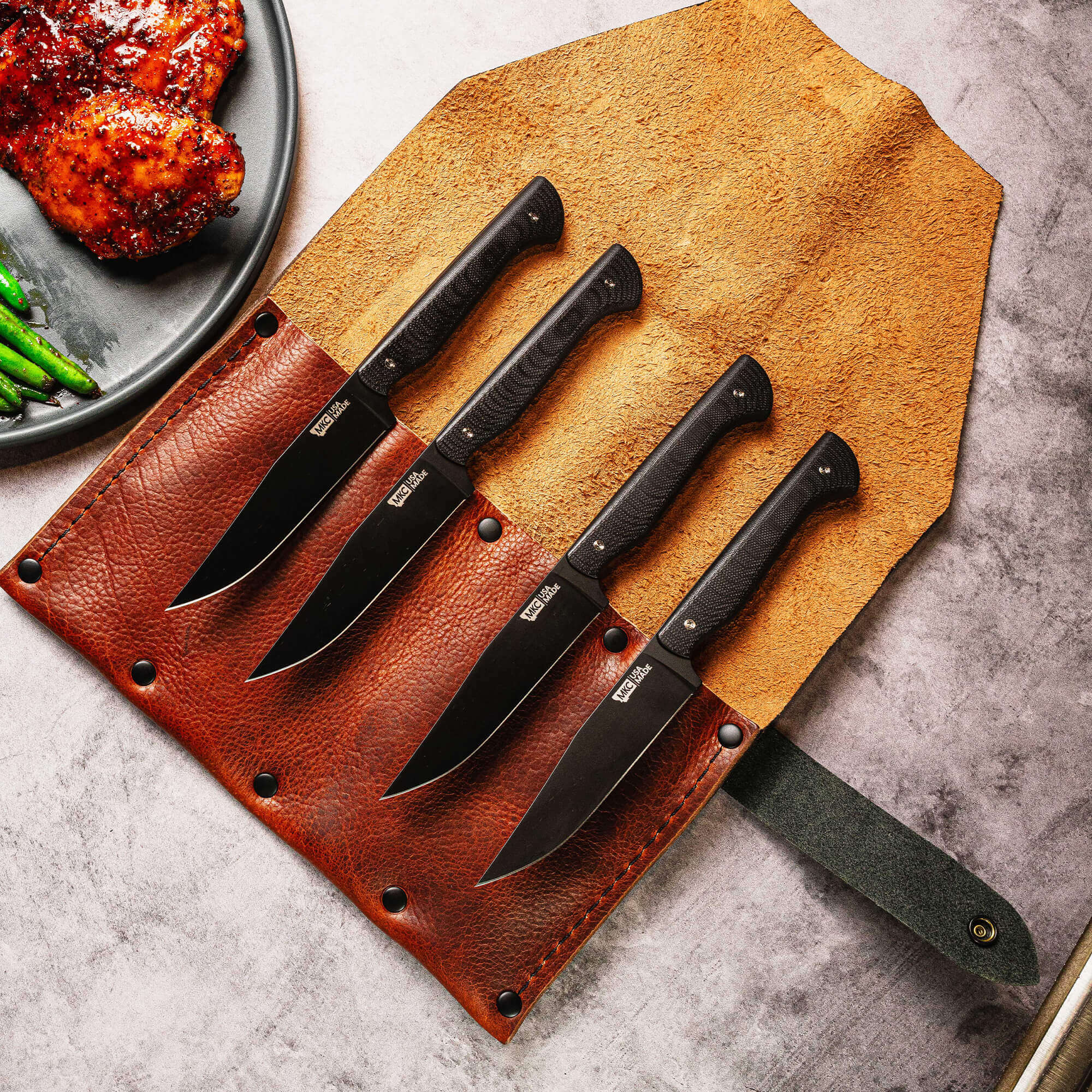 MKC STEAK KNIVES (SET OF 4) - PVD - BLACK