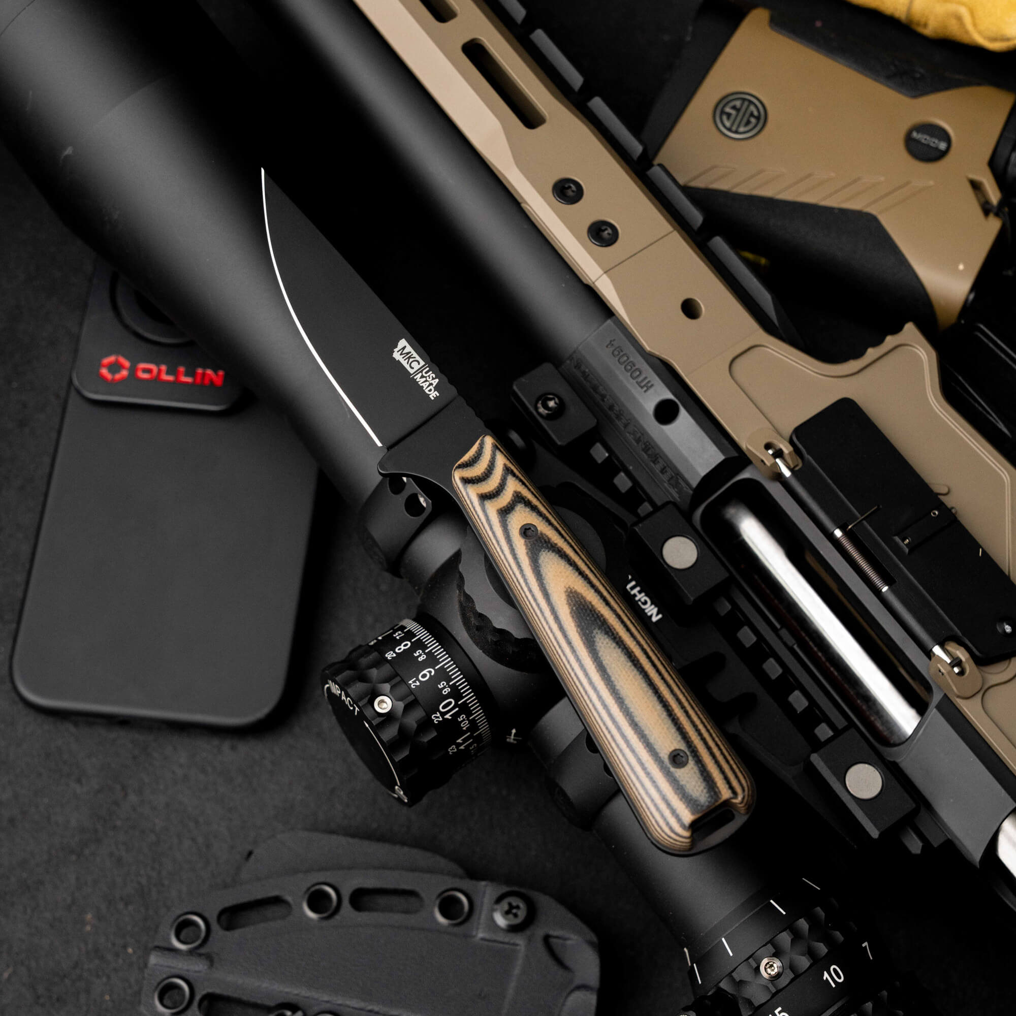 FLATTAIL - PVD - TAN & BLACK