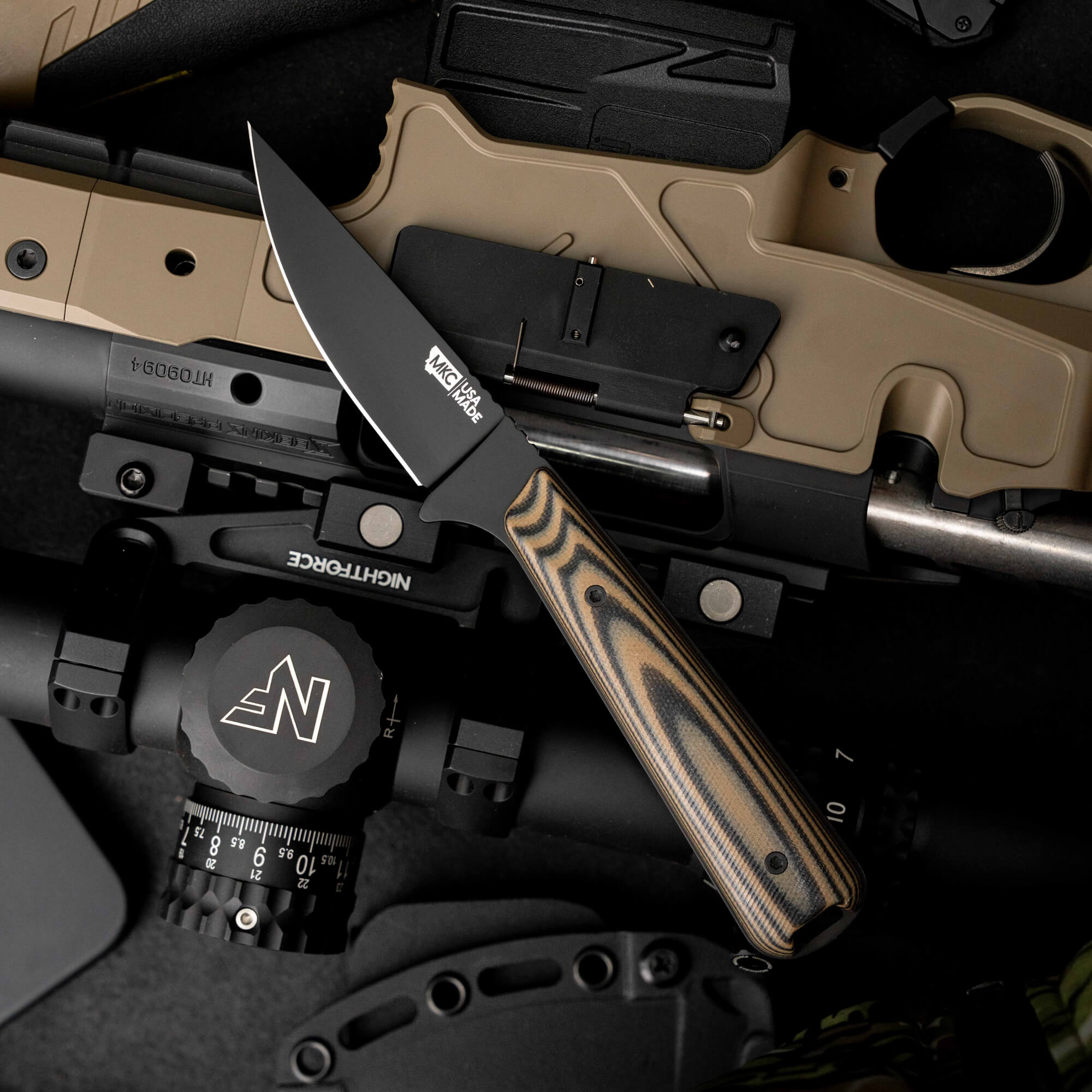 FLATTAIL - PVD - TAN & BLACK