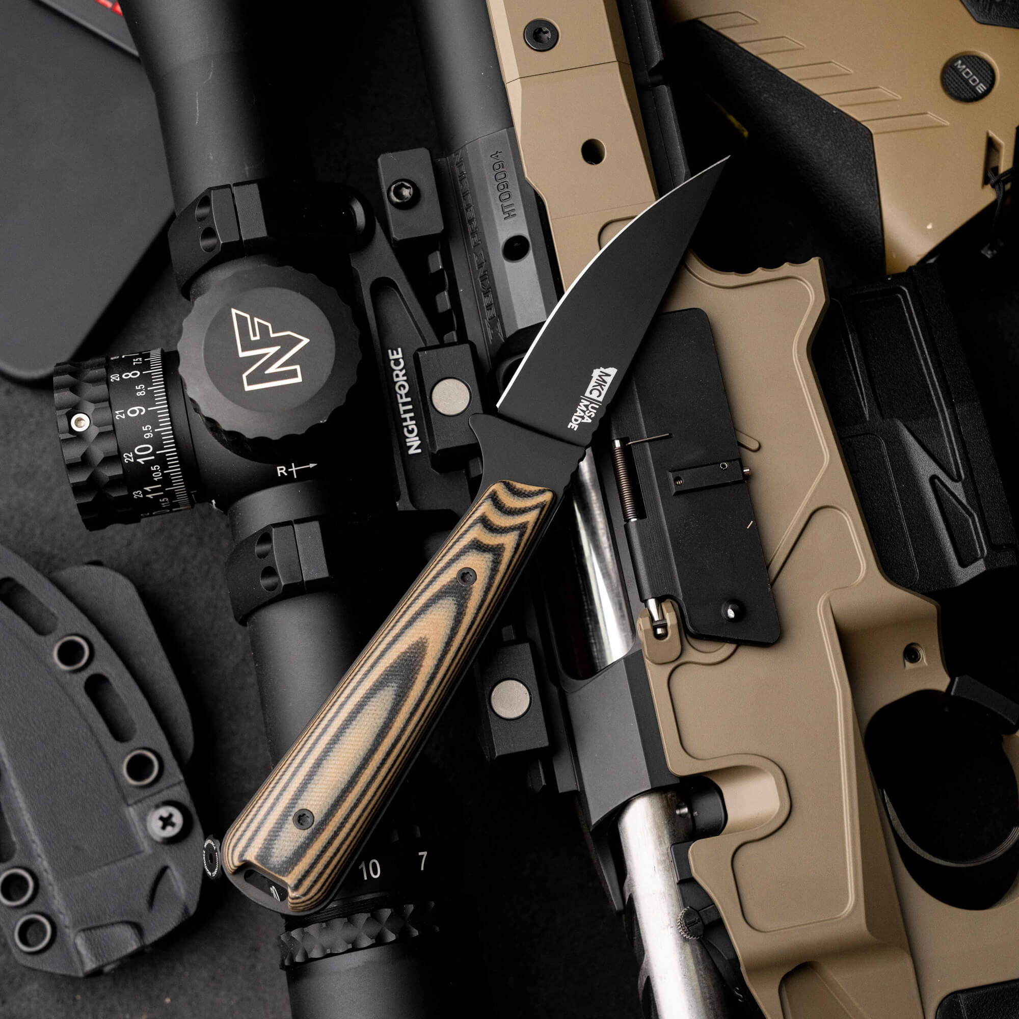 FLATTAIL - PVD - TAN & BLACK