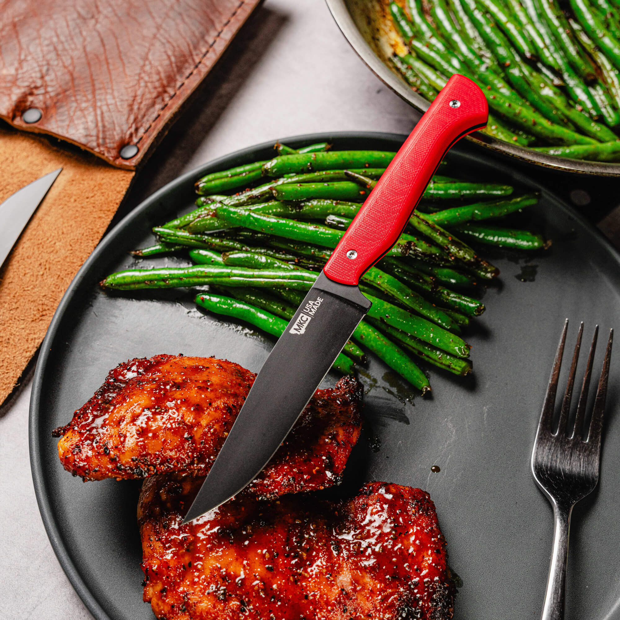 MKC STEAK KNIVES (SET OF 4) - PVD - RED