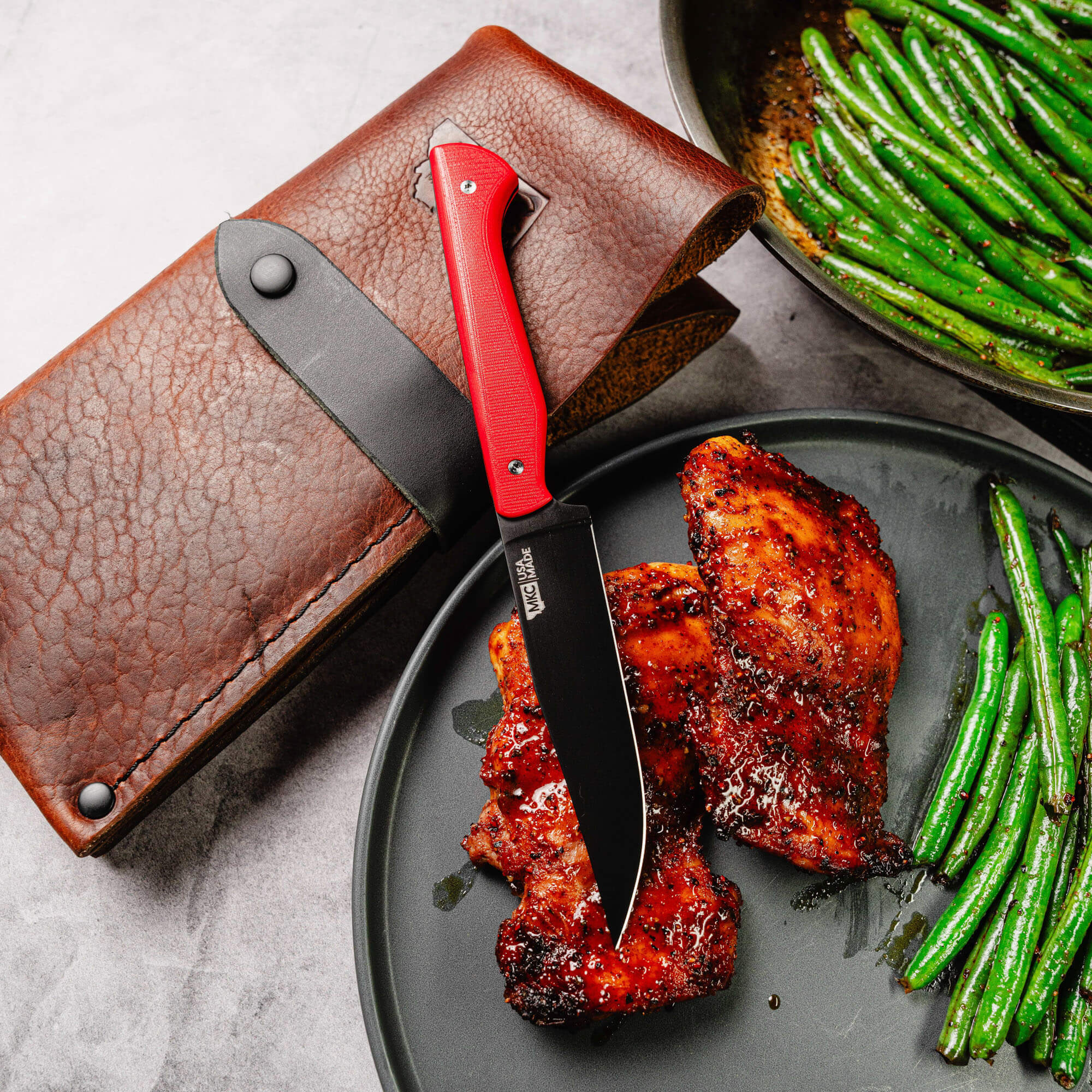 MKC STEAK KNIVES (SET OF 4) - PVD - RED