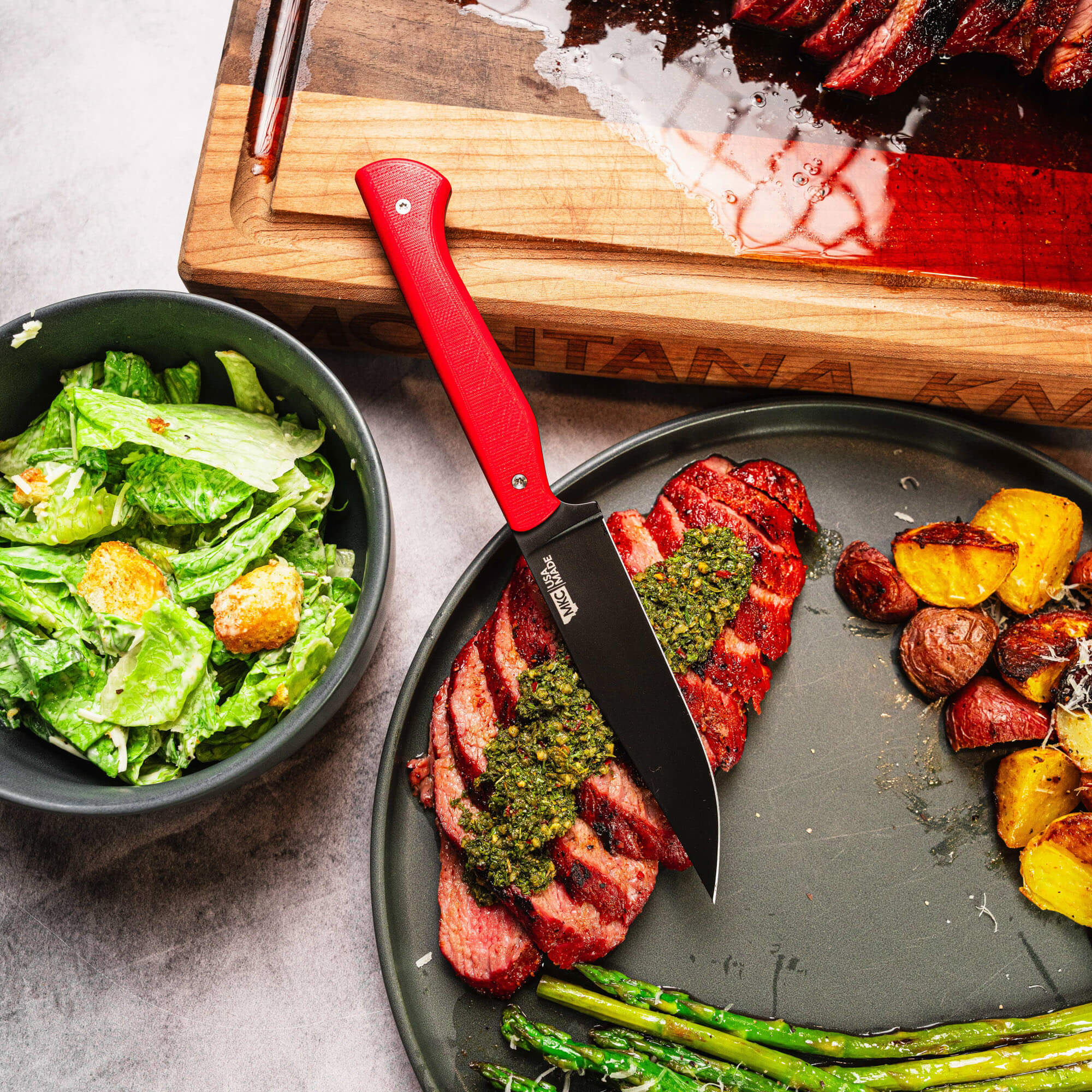 MKC STEAK KNIVES (SET OF 4) - PVD - RED